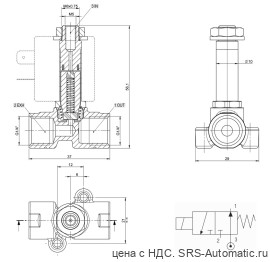 Клапаны электромагнитные прямого действия - 3/2 но x1f 02 4 25 v 0 - Клапаны электромагнитные прямого действия - 3/2 но x1f 02 4 25 v 0