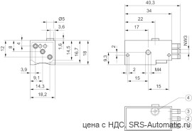 Aventics Пневматический датчик, Cерия SP1 – 0820212201 - Aventics Пневматический датчик, Cерия SP1 – 0820212201