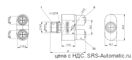 Y-образный распределитель Balluff BCC M415-M415-M415-U0016-000 - Y-образный распределитель Balluff BCC M415-M415-M415-U0016-000