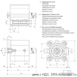 Двустороннего действия, с магнитным кольцом и двусторонним штоком - номинальный диаметр от 32 до 100 bj 063 0040 - Двустороннего действия, с магнитным кольцом и двусторонним штоком - номинальный диаметр от 32 до 100 bj 063 0040