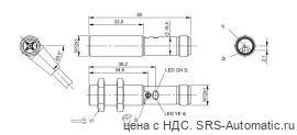 Оптический датчик Balluff BOS 12M-PSV-RH12-S4 - Оптический датчик Balluff BOS 12M-PSV-RH12-S4