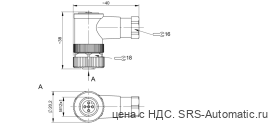 Разъем Balluff BCC M445-0000-1A-000-51X575-000 - Разъем Balluff BCC M445-0000-1A-000-51X575-000