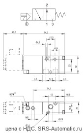Клапан с электропневматическим управлением 01v a0 7 pc 02 - Клапан с электропневматическим управлением 01v a0 7 pc 02