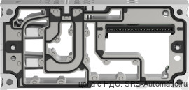 Festo VABV-S4-2HS-G18-2T1 Плита монтажная - Festo VABV-S4-2HS-G18-2T1 Плита монтажная