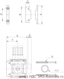 Aventics Принадлежности для монтажа в блок, Cерия AS1-MBR-…-W04 – R412014758 - Aventics Принадлежности для монтажа в блок, Cерия AS1-MBR-…-W04 – R412014758