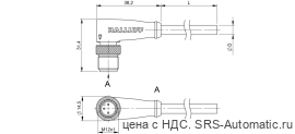 Разъем с кабелем Balluff BCC M423-0000-2A-037-VS8334-100 - Разъем с кабелем Balluff BCC M423-0000-2A-037-VS8334-100