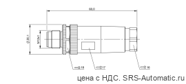 Разъем Balluff BCC M438-0000-2A-000-51X850-000 - Разъем Balluff BCC M438-0000-2A-000-51X850-000