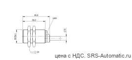 Индуктивный датчик расстояния Balluff BAW M18ME-UAC50B-BP03 - Индуктивный датчик расстояния Balluff BAW M18ME-UAC50B-BP03
