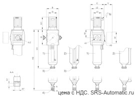 Aventics Регулирующий клапан с фильтром, Cерия AS2-FRE – R412006198 - Aventics Регулирующий клапан с фильтром, Cерия AS2-FRE – R412006198