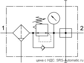 Festo LFRS-1/2-D-MAXI-KA Блок подготовки воздуха - Festo LFRS-1/2-D-MAXI-KA Блок подготовки воздуха