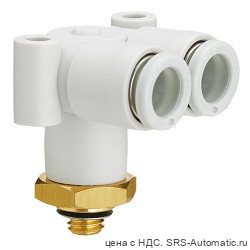 SMC KQ2-LU06-M6 Тройник цанговый переходной - SMC KQ2-LU06-M6 Тройник цанговый переходной