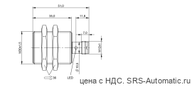 Индуктивный датчик Balluff BES M30MF-GSC15B-S04G-U - Индуктивный датчик Balluff BES M30MF-GSC15B-S04G-U