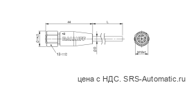 Разъем с кабелем Balluff BCC S418-0000-1A-069-VX8825-150 - Разъем с кабелем Balluff BCC S418-0000-1A-069-VX8825-150