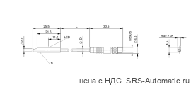 Магнитный датчик для цилиндра Balluff BMF 303K-PS-C-2A-S26-00,3 - Магнитный датчик для цилиндра Balluff BMF 303K-PS-C-2A-S26-00,3