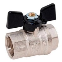 302-1" - Кран шаровой, Рмакс=40бар, Ду=25мм, G1" внутр., ручка-бабочка, Bugatti