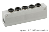 Коллектор 5-местный алюминиевый aignep серия 55000  50900 00 n04
