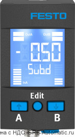 Festo SPAU-P10R-W-Q4D-L-PNLK-PNVBA-M8D Датчик давления - Festo SPAU-P10R-W-Q4D-L-PNLK-PNVBA-M8D Датчик давления