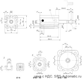 Aventics Компактный цилиндр ISO 21287, Cерия CCI – R422001562 - Aventics Компактный цилиндр ISO 21287, Cерия CCI – R422001562