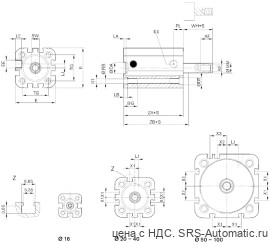 Aventics Компактный цилиндр ISO 21287, Cерия CCI – R422001493 - Aventics Компактный цилиндр ISO 21287, Cерия CCI – R422001493