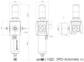 Aventics Регулирующий клапан с фильтром, Cерия AS2-FRE-…-E11 – R412006189 - Aventics Регулирующий клапан с фильтром, Cерия AS2-FRE-…-E11 – R412006189