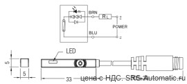 Магнитные датчики dt - reed серия w  dt01 r m8 - Магнитные датчики dt - reed серия w  dt01 r m8