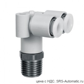 SMC KG-LU06-03S Разветвитель цанговый угловой с резьбой - SMC KG-LU06-03S Разветвитель цанговый угловой с резьбой