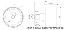 Aventics Манометры, Cерия PG1-PAN-ADJ – R414010389 - Aventics Манометры, Cерия PG1-PAN-ADJ – R414010389