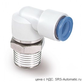 SMC KS-L06-M5 Штуцер цанговый угловой - SMC KS-L06-M5 Штуцер цанговый угловой