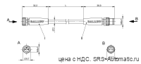 Соединительный кабель Balluff BCC M313-M313-30-300-VX8334-050