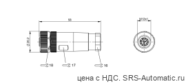 Разъем Balluff BCC M43C-0000-1A-000-54XC25-000 - Разъем Balluff BCC M43C-0000-1A-000-54XC25-000