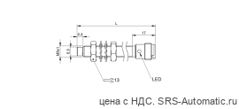 Индуктивный датчик Balluff BES M08EH1-NOC60F-S04G - Индуктивный датчик Balluff BES M08EH1-NOC60F-S04G