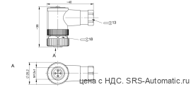 Разъем Balluff BCC M445-0000-1A-004-51X475-000 - Разъем Balluff BCC M445-0000-1A-004-51X475-000