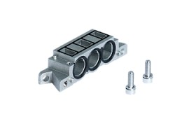 2430.01 - Плита одноместная модульная для распределителей FLAT, алюминий (2306A0009) - 2430.01 - Плита одноместная модульная для распределителей FLAT, алюминий (2306A0009)