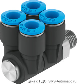 Festo QSLV4-3/8-8 Штуцер - Festo QSLV4-3/8-8 Штуцер