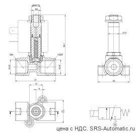 Клапаны электромагнитные прямого действия - 2/2 нз x1f 03 3 02 n 0 - Клапаны электромагнитные прямого действия - 2/2 нз x1f 03 3 02 n 0