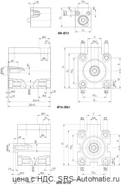 Aventics Короткоходный цилиндр, Cерия KHZ – 0822406351 - Aventics Короткоходный цилиндр, Cерия KHZ – 0822406351