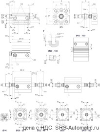 Aventics Компактный цилиндр, Cерия KPZ – 0822494200 - Aventics Компактный цилиндр, Cерия KPZ – 0822494200