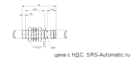 Индуктивный датчик Balluff BES M12MC1-PSC10F-S04G - Индуктивный датчик Balluff BES M12MC1-PSC10F-S04G