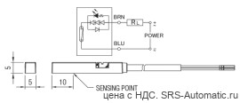 Магнитные датчики dt - reed серия w  dt01 r 2m - Магнитные датчики dt - reed серия w  dt01 r 2m