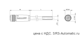 Разъем с кабелем Balluff BCC W415-0000-1A-003-NW44T2-020 - Разъем с кабелем Balluff BCC W415-0000-1A-003-NW44T2-020