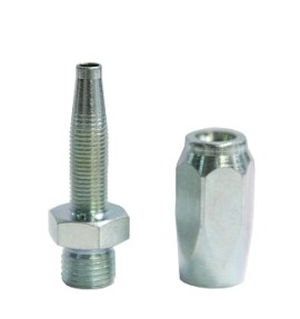04.116.5 - Прямой наконечник для трубки нар. 1/4" S-30-1/4" (сталь) - 04.116.5 - Прямой наконечник для трубки нар. 1/4" S-30-1/4" (сталь)