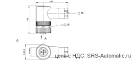 Разъем Balluff BCC M445-0000-1A-000-41X575-000 - Разъем Balluff BCC M445-0000-1A-000-41X575-000