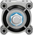 Festo DSBC-63-25-PPSA-N3 Пневмоцилиндр - Festo DSBC-63-25-PPSA-N3 Пневмоцилиндр