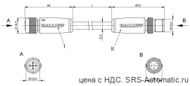 Соединительный кабель Balluff BCC M415-M413-3A-301-PS0350-050 - Соединительный кабель Balluff BCC M415-M413-3A-301-PS0350-050