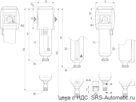 Aventics Предварительный фильтр, Cерия AS5-FLP – R412009020 - Aventics Предварительный фильтр, Cерия AS5-FLP – R412009020