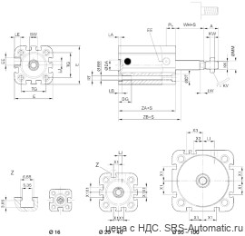 Aventics Компактный цилиндр ISO 21287, Cерия CCI – R422001568 - Aventics Компактный цилиндр ISO 21287, Cерия CCI – R422001568