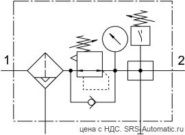 Festo LFRS-1/2-D-MAXI-KE-A Блок подготовки воздуха - Festo LFRS-1/2-D-MAXI-KE-A Блок подготовки воздуха
