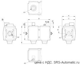 Aventics Блок наполнения, с пневматическим управлением, Cерия AS3-SSU – R412007281 - Aventics Блок наполнения, с пневматическим управлением, Cерия AS3-SSU – R412007281