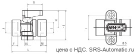 Кран муфтовый с креплением на поверхность aignep 06490 00 003 - Кран муфтовый с креплением на поверхность aignep 06490 00 003