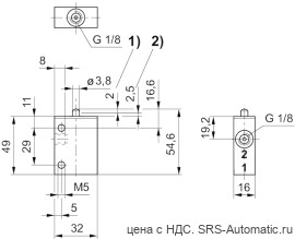 Aventics 2/2-пневмораспределитель, Cерия AP – 0820404020 - Aventics 2/2-пневмораспределитель, Cерия AP – 0820404020